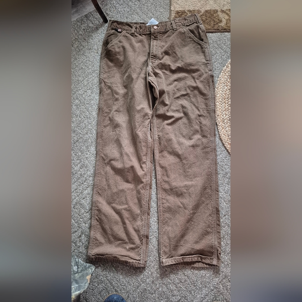 Carhartt Cat 2 FR Flame Resistant  Work Pants  SZ.34 Brown